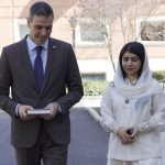 نوبل انعام یافتہ امن کی علمبردار، ملالہ یوسفزئی کی ہسپانوی وزیرِاعظم پیدرو سانچیز سےوزیراعظم ہاؤس  میں ملاقات
