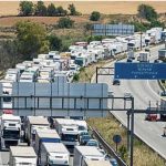 بارسلونا واپسی کا رش، اے پی-7 پر 16 کلومیٹر طویل ٹریفک جام