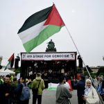 ویانا میں اسرائیل کی یوروویژن میں شرکت کے خلاف ہزاروں مظاہرین کا احتجاج